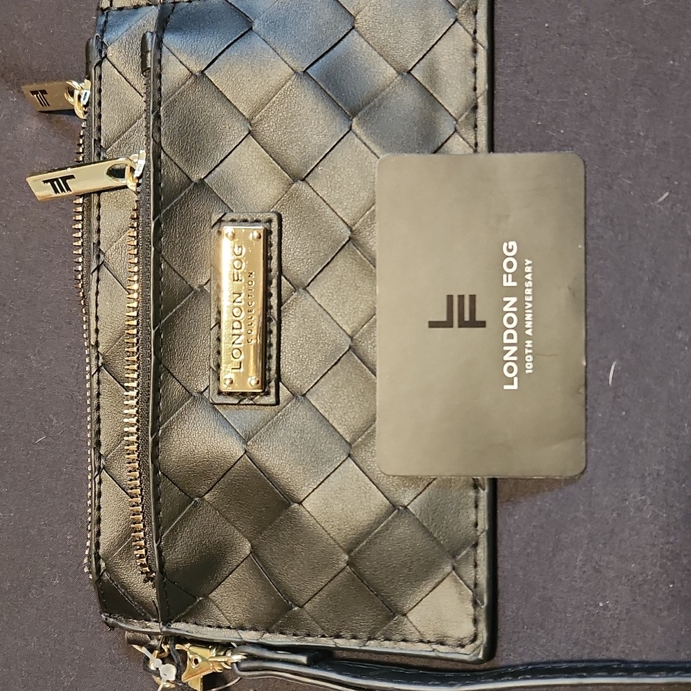 London Fog 100th Anniversary Double Zip Clutch